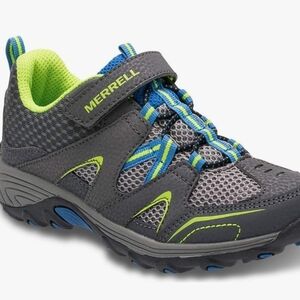 Merrell Kids Gray, Blue & Lime Trail Sneaker
